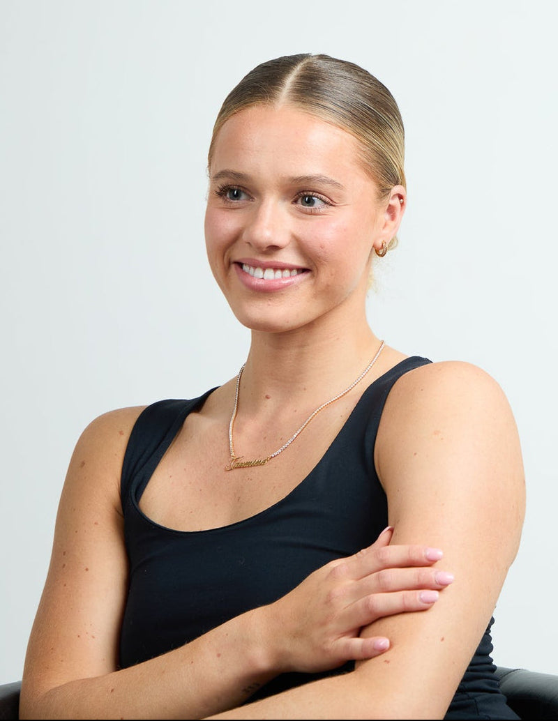 Tennis Name Necklace