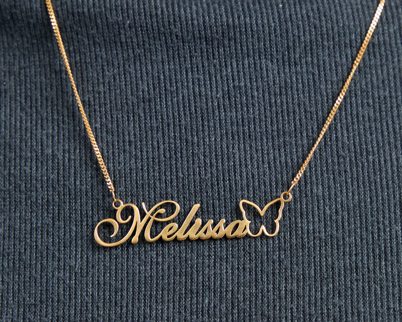 Butterfly Name Necklace