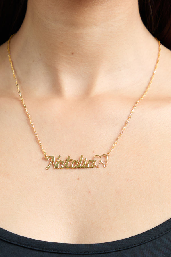 Ribbon Name Necklace