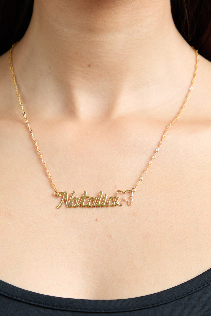 Ribbon Name Necklace