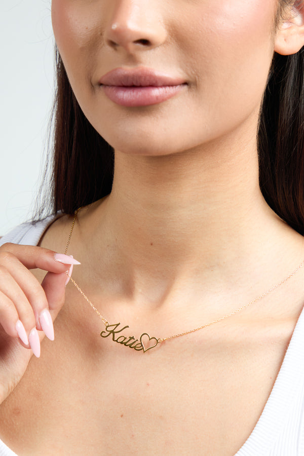 Heart Name Necklace
