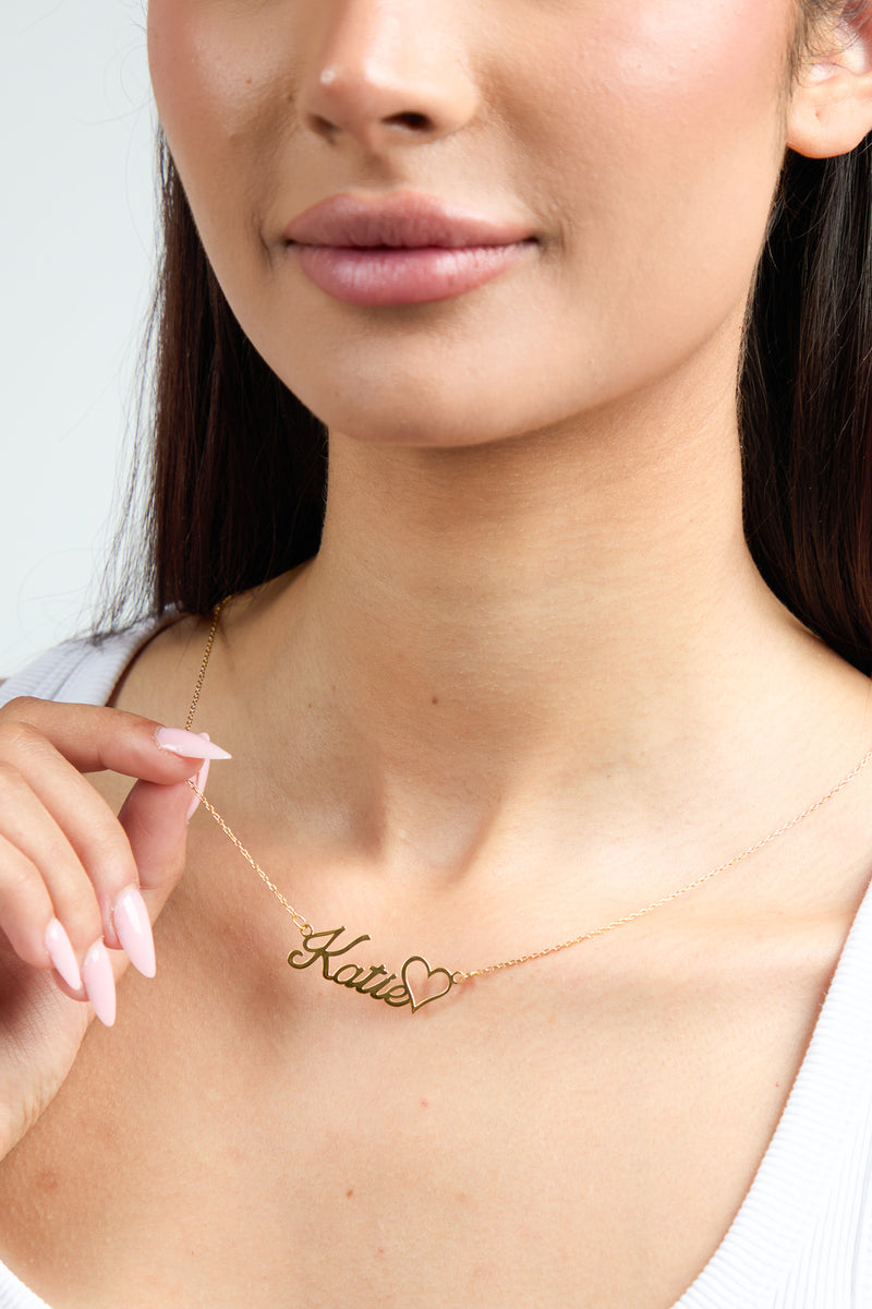 Heart Name Necklace