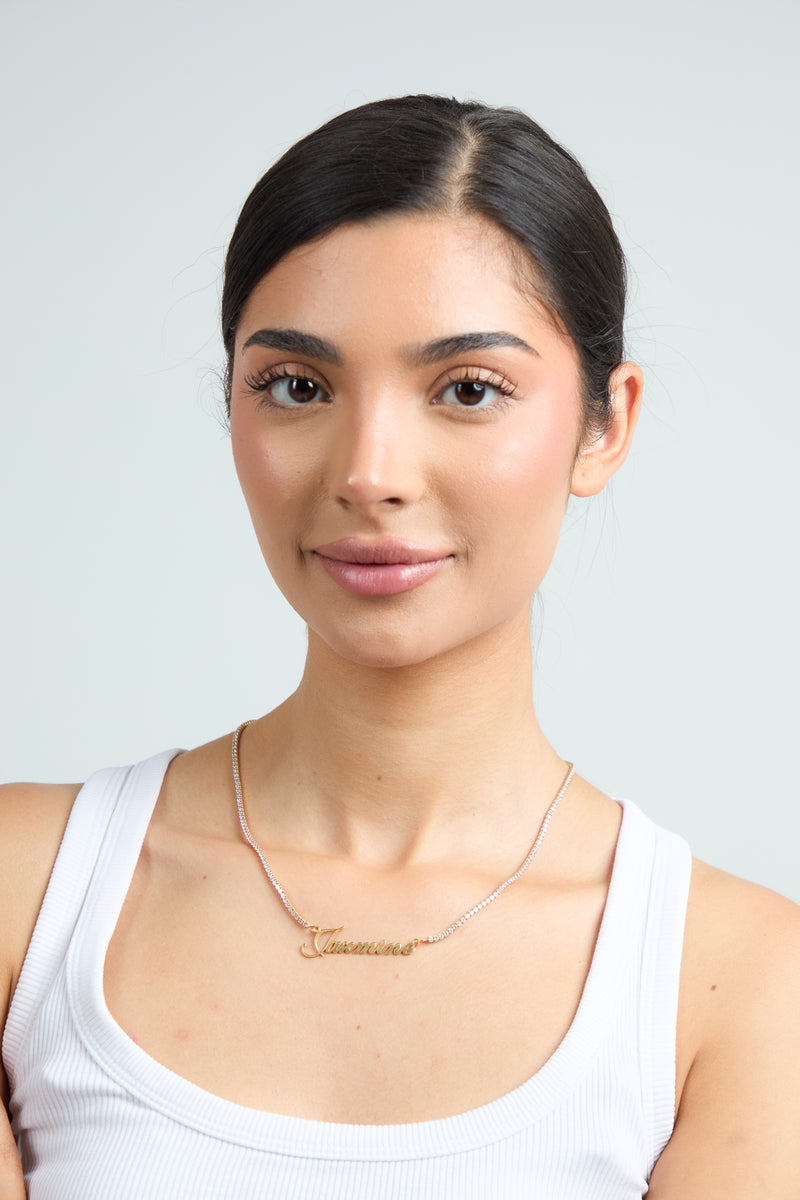 Tennis Name Necklace