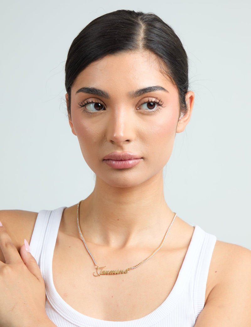 Tennis Name Necklace