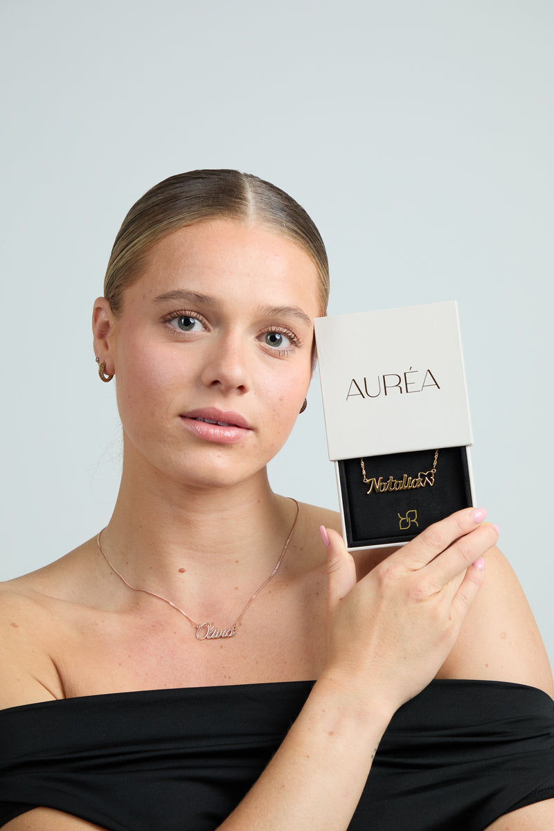 Tennis Arabic Name Necklace